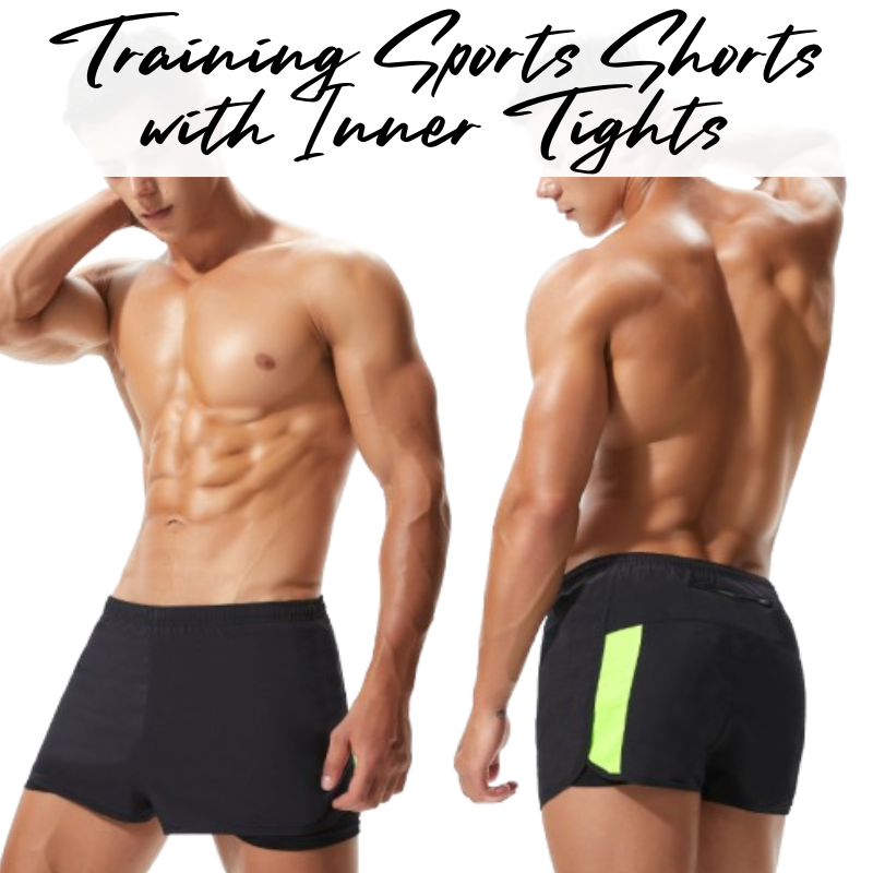 Men's Shorts: Training Sports Shorts with Inner Tights (TW9501)