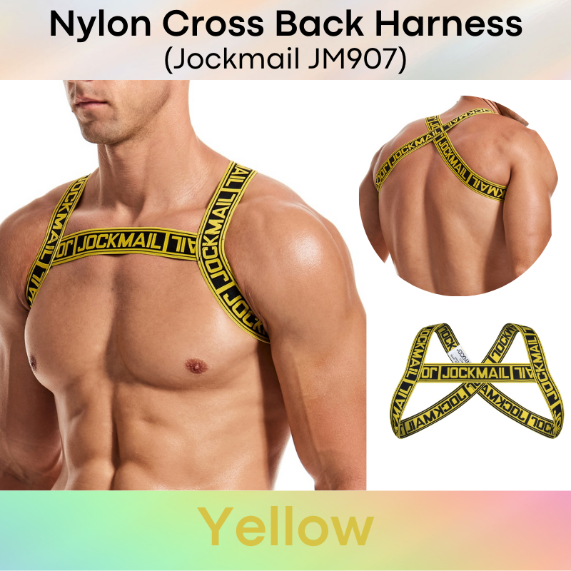 Men's Strap: Nylon Cross Back Harness Strap (JM907)