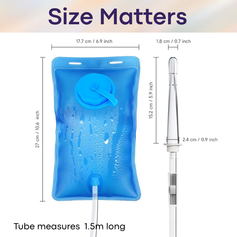 Adult Toy: ABS Reusable Douche Bag with Removable Nozzle Head (RD1200)