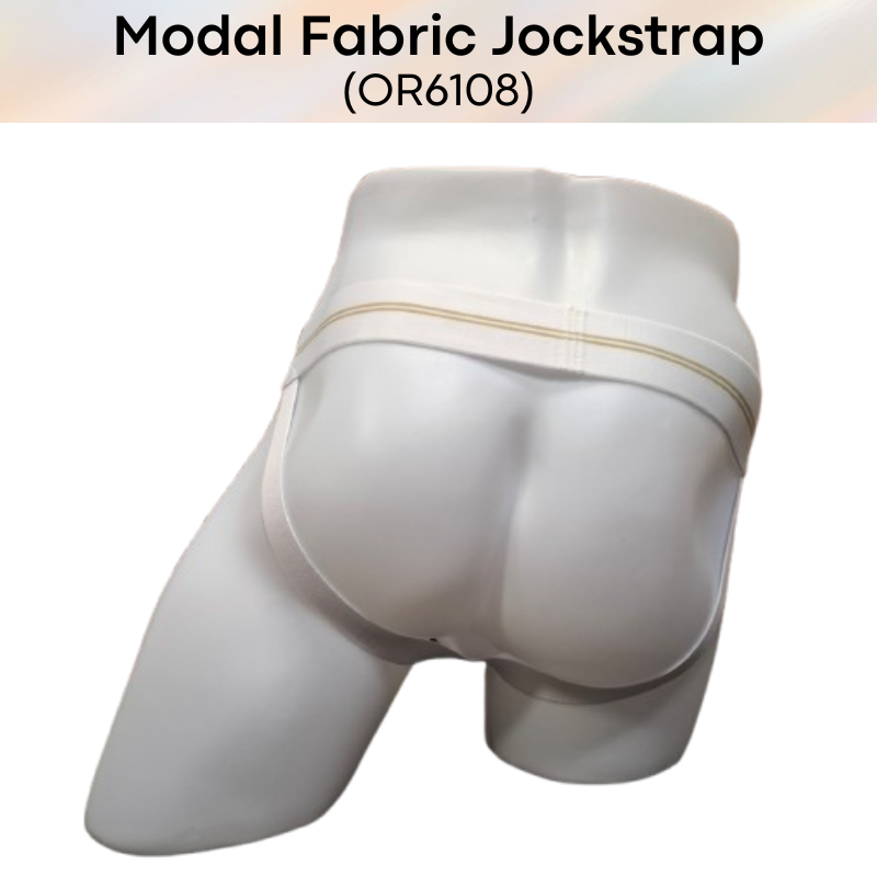 Men's Jockstrap: Modal Fabric Double Layer Pouch Jockstrap Underwear (OR6108)