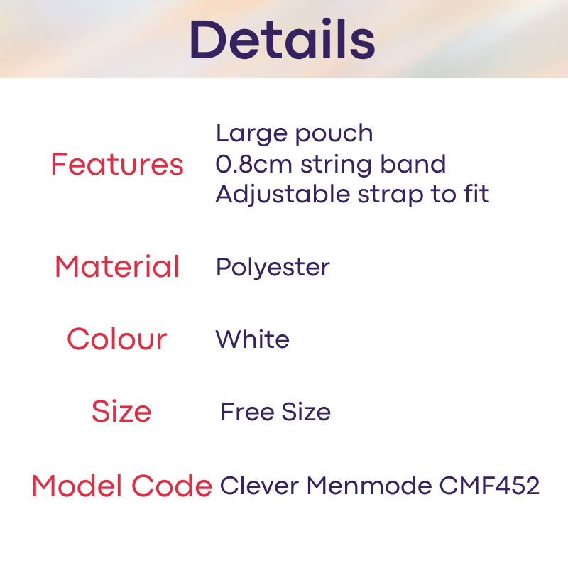 Men's Bodysuit: Large Pouch Adjustable String Bodysuit with GString Underwear (CMF452)