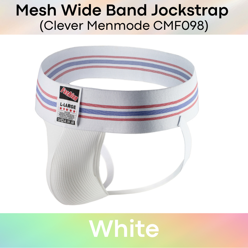 Men's Jockstrap: Nylon Mesh Jockstrap with 7.5cm Wide Waistband (CMF098)
