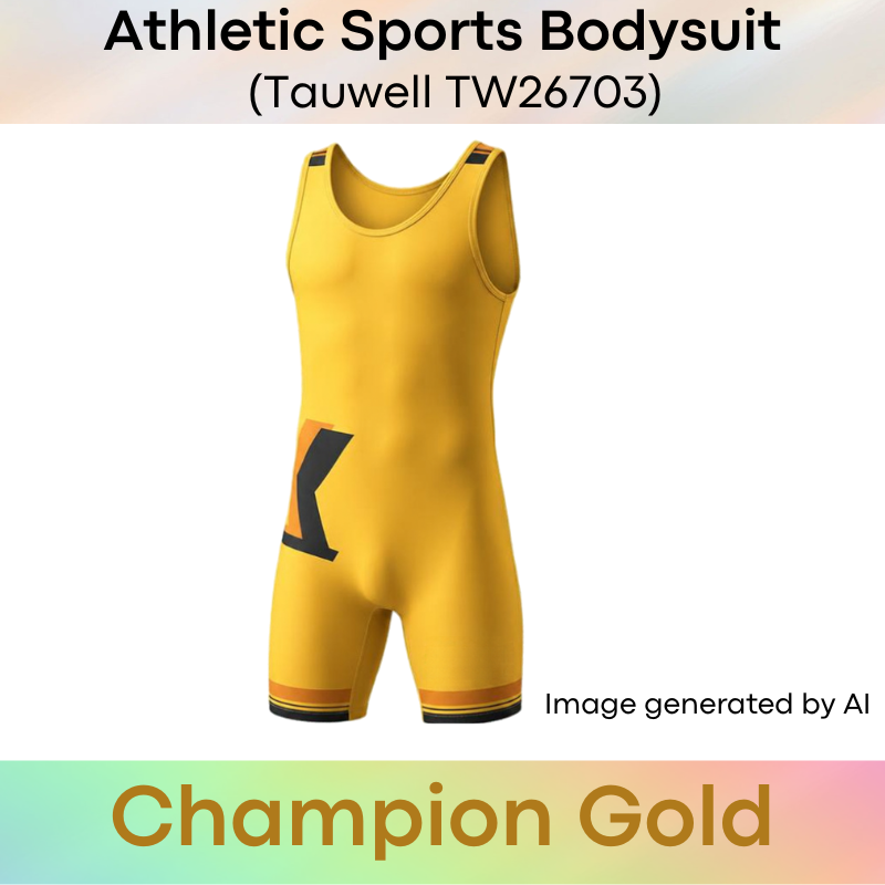 Men's Bodysuit: Polyester Athletic Sports Bodysuit (TW26703)