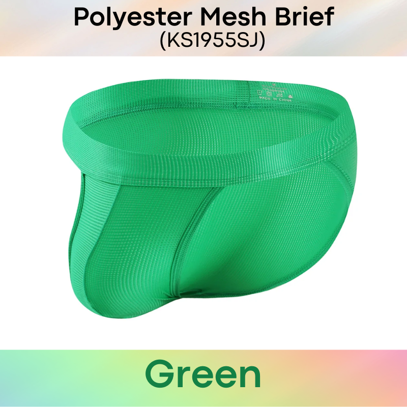 Men's Brief: Polyester Mesh Brief Underwear (KS1955SJ)