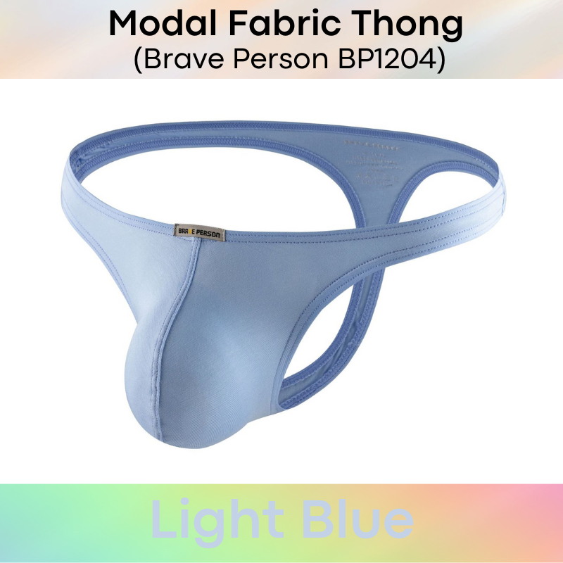 Men's Thong: Modal Fabric Low Waist Thong Underwear (BP1204)
