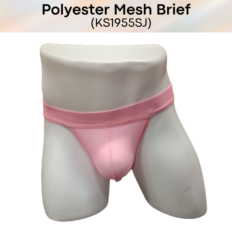 Men's Brief: Polyester Mesh Brief Underwear (KS1955SJ)