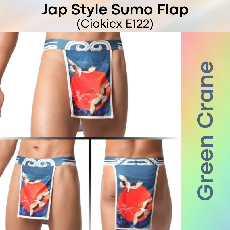 Men's Underwear: Polyester Japanese Style Sumo Flap Underwear (E122)