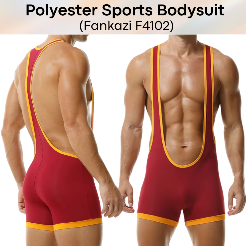 Men's Bodysuit: Polyester Sports Bodysuit (F4102)