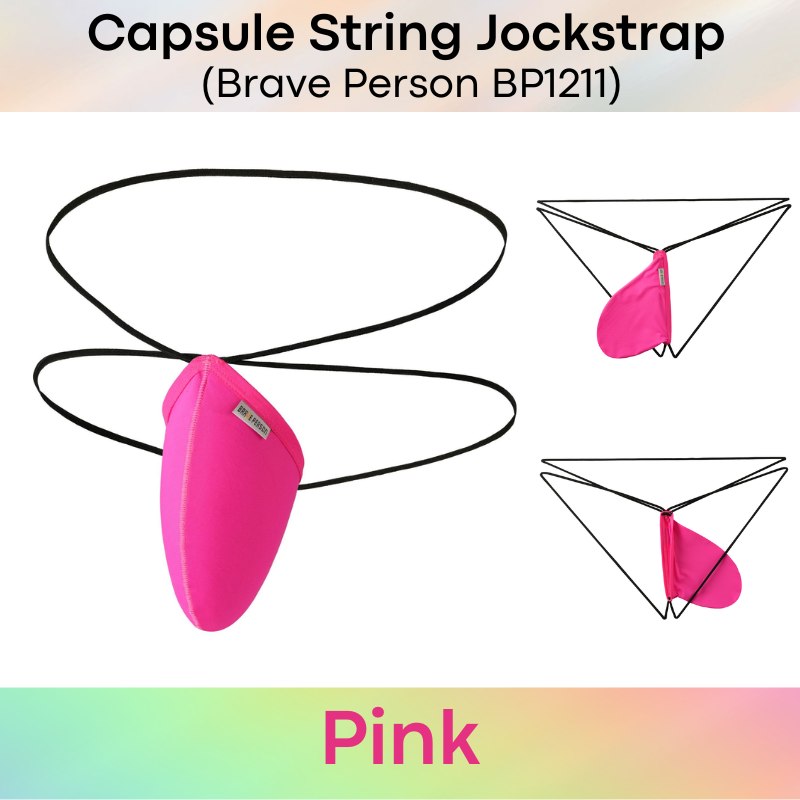 Men's Jockstrap: Nylon Ice Silk Capsule Pouch String Jockstrap Underwear (BP1211)