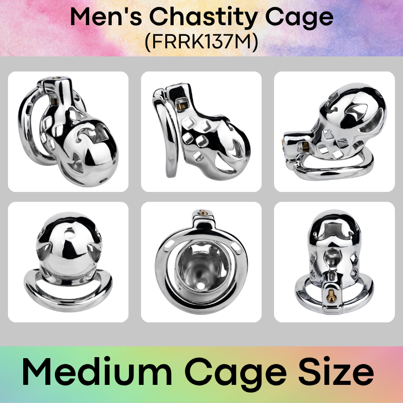 Adult Toy: Men's Aluminum Alloy Clown Chastity Cage (FRRK137)