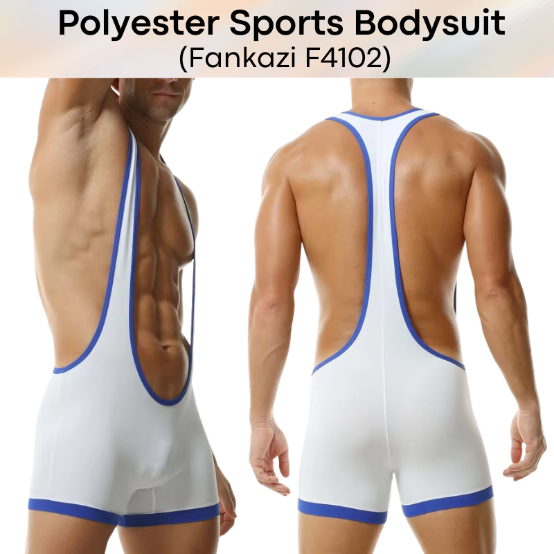 Men's Bodysuit: Polyester Sports Bodysuit (F4102)
