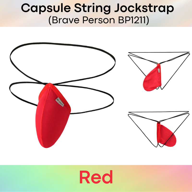 Men's Jockstrap: Nylon Ice Silk Capsule Pouch String Jockstrap Underwear (BP1211)