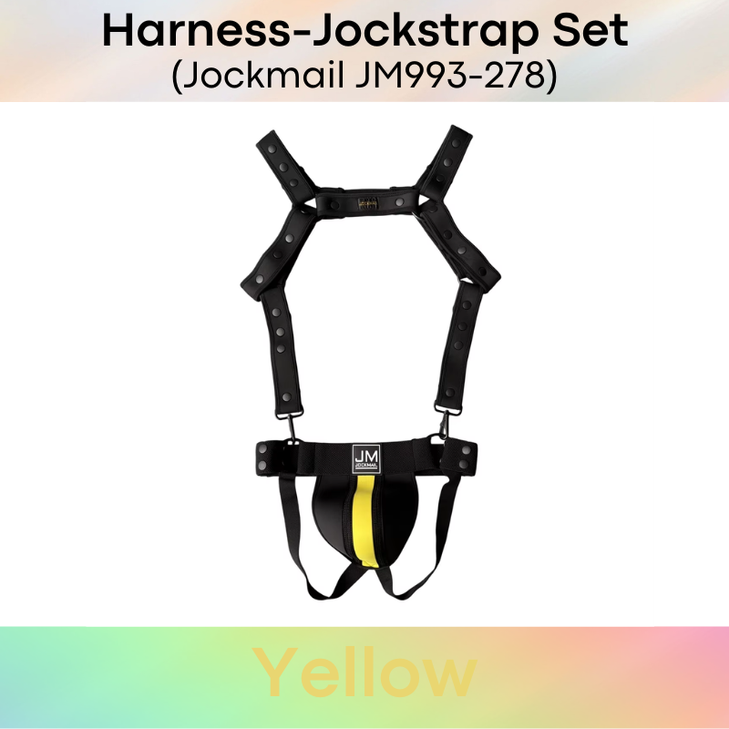 Men's Jockstrap: Neoprene Harness and Jockstrap Set (JM993JM278)