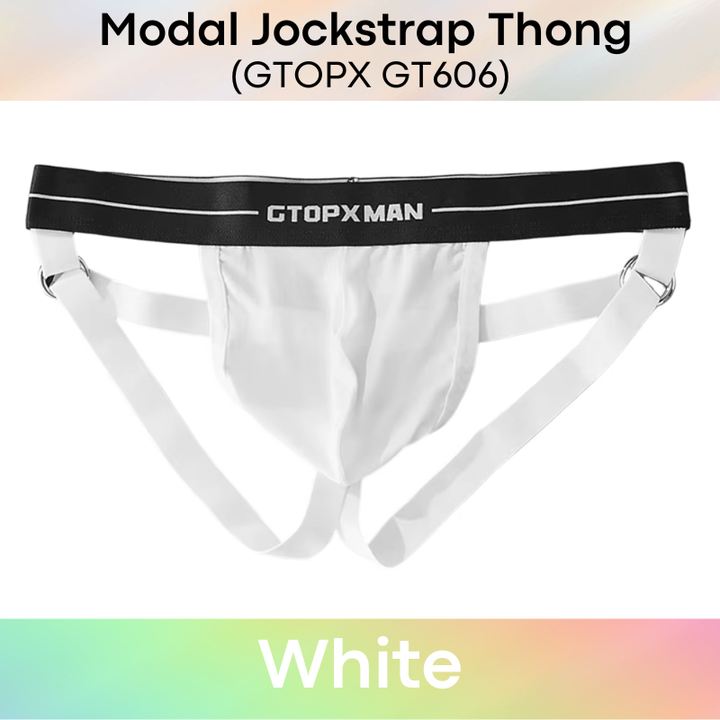 Men's Thong: Modal Contour Pouch with Jockstrap-Thong Design (GT606)