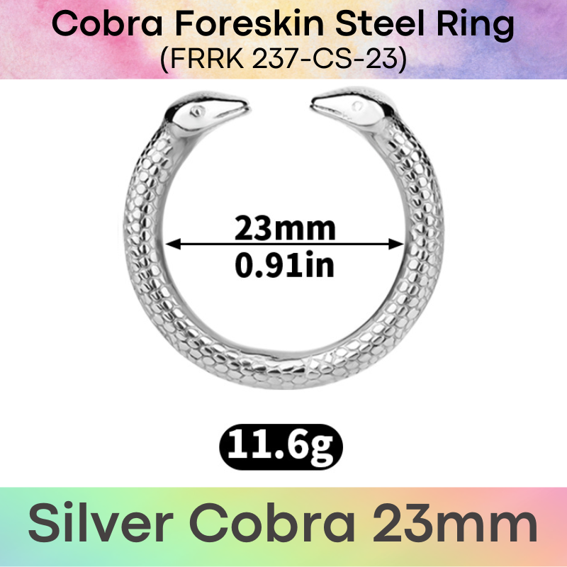 Adult Toy: Men's Foreskin Beast Design 304 Stainless Steel Ring (FRRK236/FRRK237)