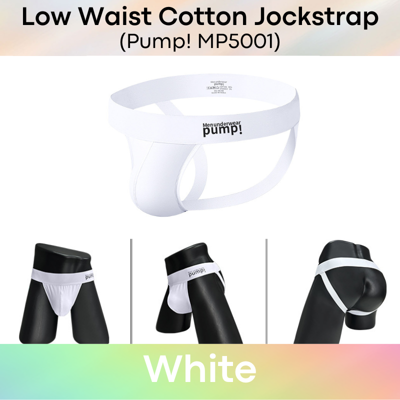 Men's Jockstrap : Low Waist Cotton Underwear (MP5001/MP5009)
