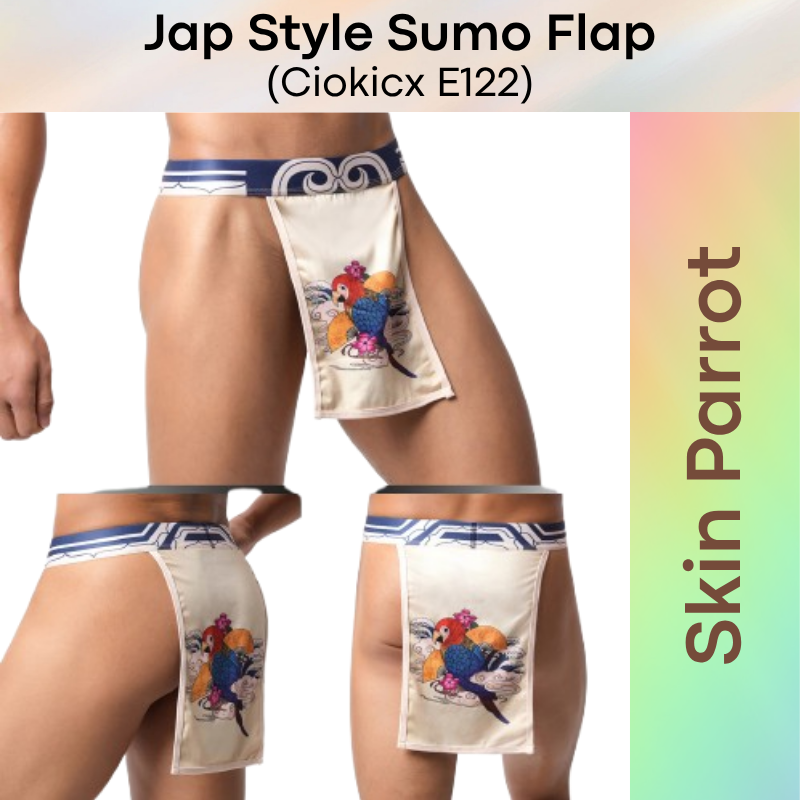 Men's Underwear: Polyester Japanese Style Sumo Flap Underwear (E122)