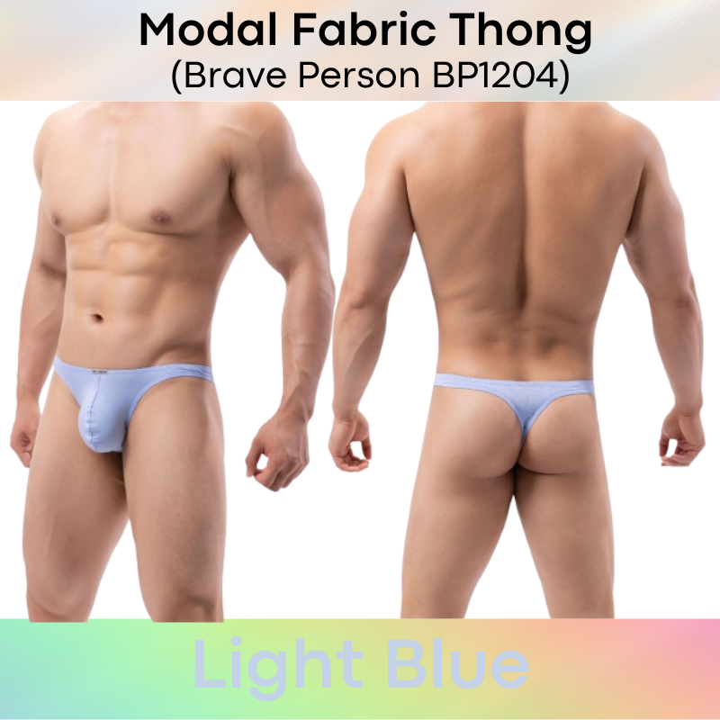 Men's Thong: Modal Fabric Low Waist Thong Underwear (BP1204)