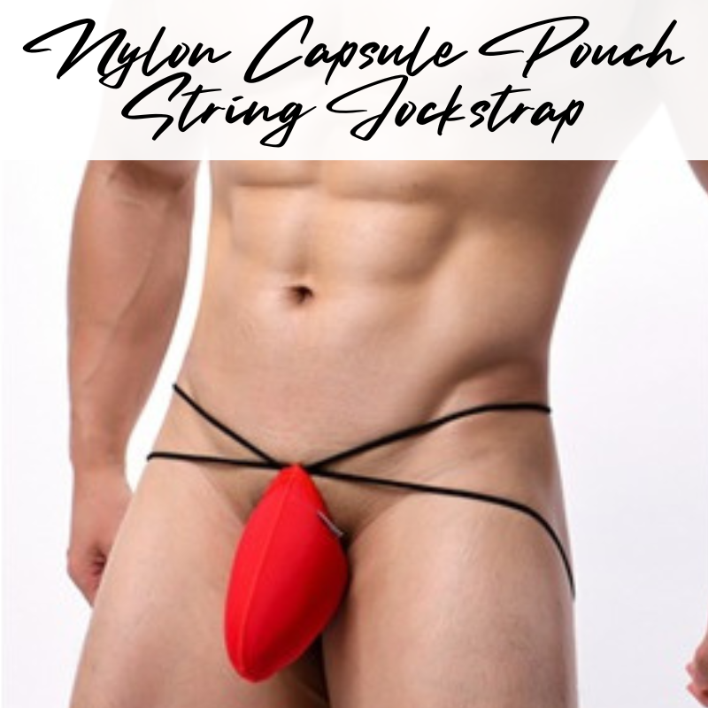 Men's Jockstrap: Nylon Ice Silk Capsule Pouch String Jockstrap Underwear (BP1211)