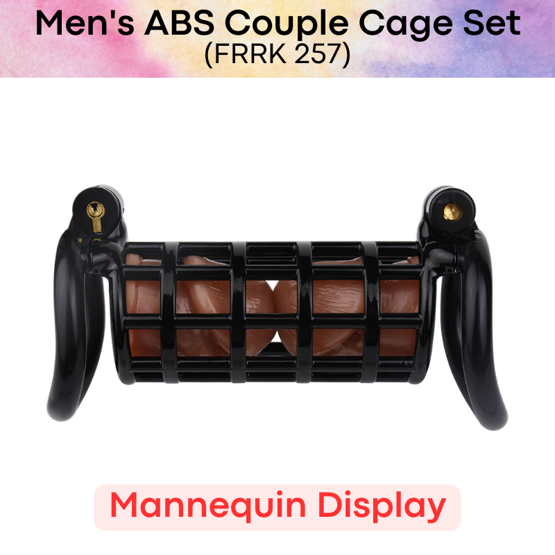 Adult Toy : ABS Plastic Couple Chastity Cage (FRRK257)