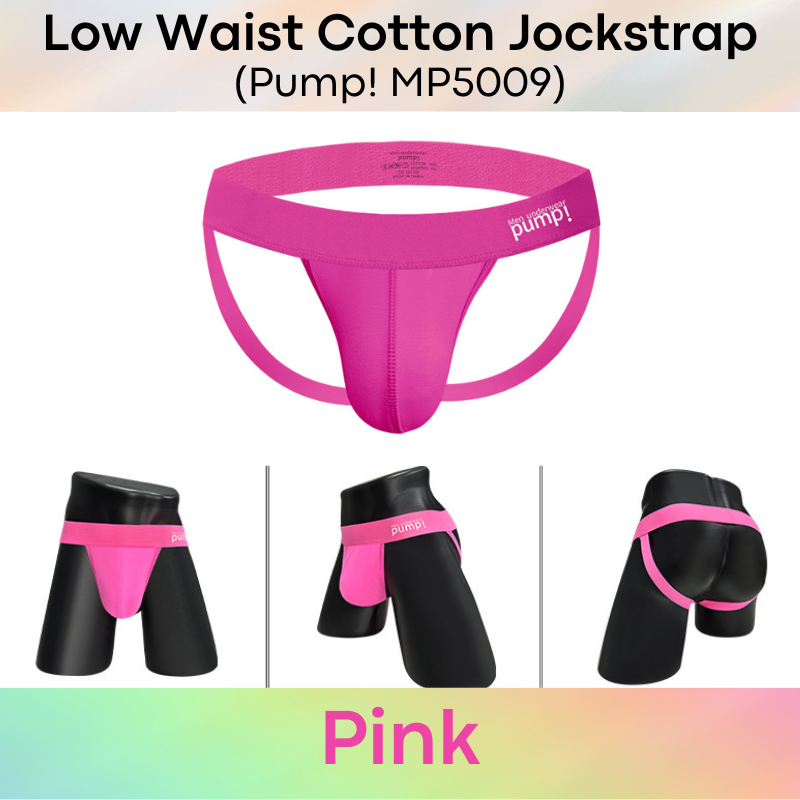 Men's Jockstrap : Low Waist Cotton Underwear (MP5001/MP5009)