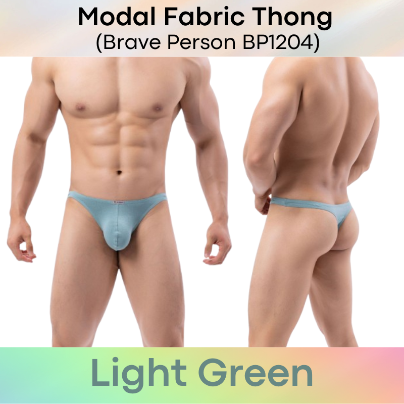 Men's Thong: Modal Fabric Low Waist Thong Underwear (BP1204)