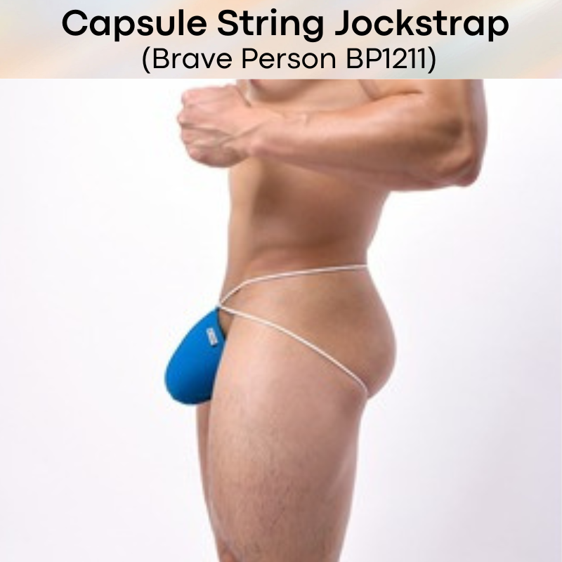 Men's Jockstrap: Nylon Ice Silk Capsule Pouch String Jockstrap Underwear (BP1211)