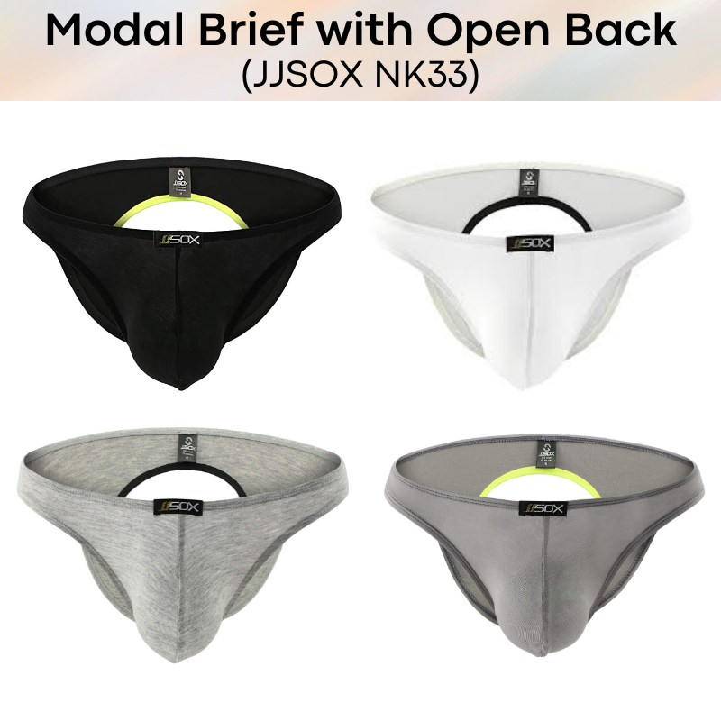 Men's Brief : Open Back Underwear (JJSOX NK33)