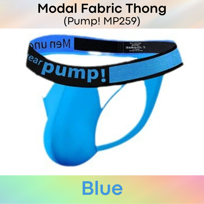 Men's Thong : Modal Fabric with 4cm Waistband Thong (Pump! MP259)