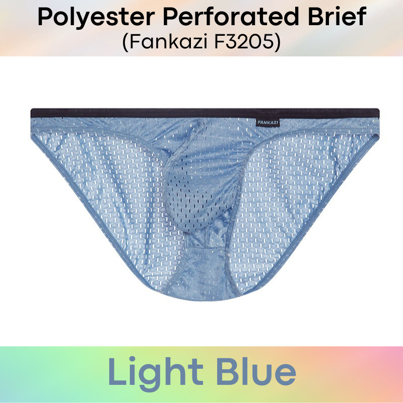 Men's Brief : Polyester Perforated with 3D Pouch Brief (Fankazi F3205)