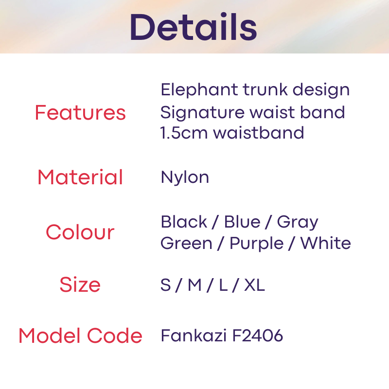 Men's GString: Nylon Elephant Trunk GString Underwear (F2406)