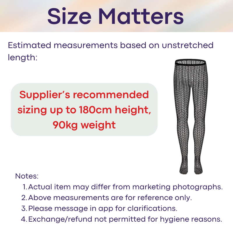 Men's Stocking: Nylon Web Net Waist to Feet Body Stocking (CMK028)