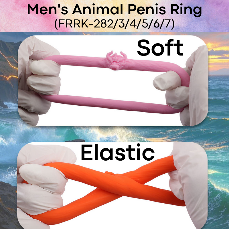 Men's Adult Toy: Liquid Silicone Rubber Animal Series Penis Ring (FRRK282/3/4/5/6/7)