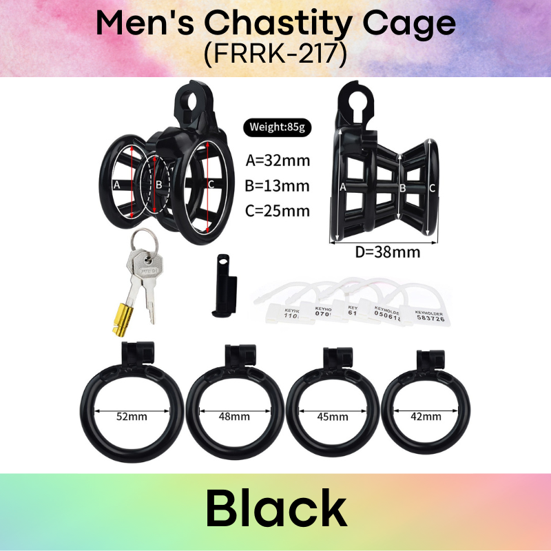 Adult Toy : Men's Chastity Cage (Resin) FRRK217