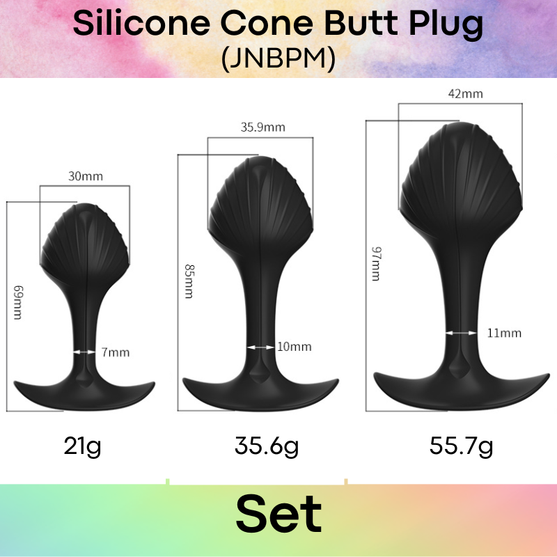 Adult Toy: Silicone Cone Head Butt Plug (JNBPM)