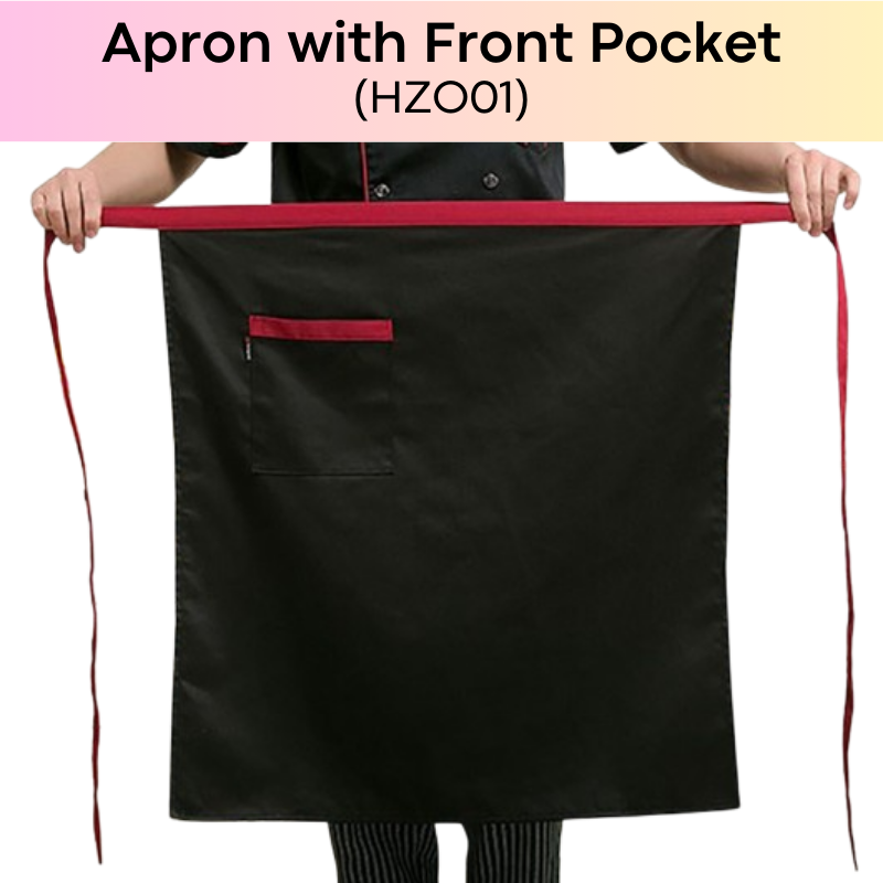 Lifestyle : Kitchen Waist Apron with Front Pocket (HZO01)