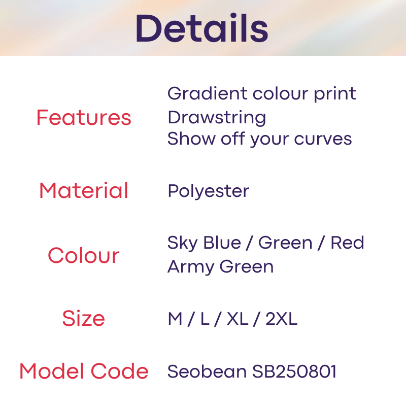 Men's Swim Trunks : Polyester Low Waist Long Boxer Tights Swim Trunks with Gradient Colour Print (Seobean SB250801)