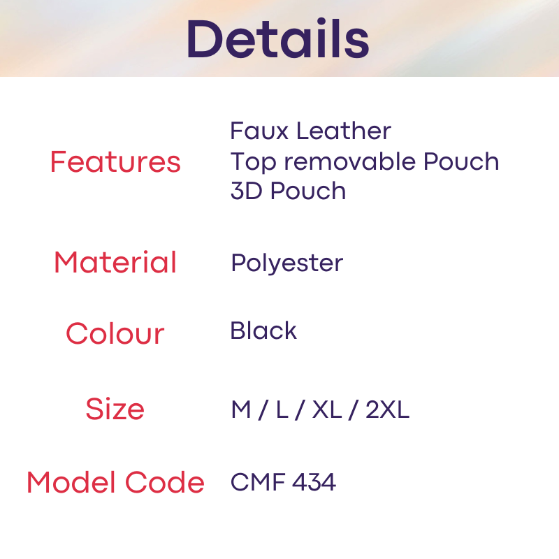 Men's Jockstrap: Polyester Faux Leather Jockstrap with Removable Pouch Top (CMF434)