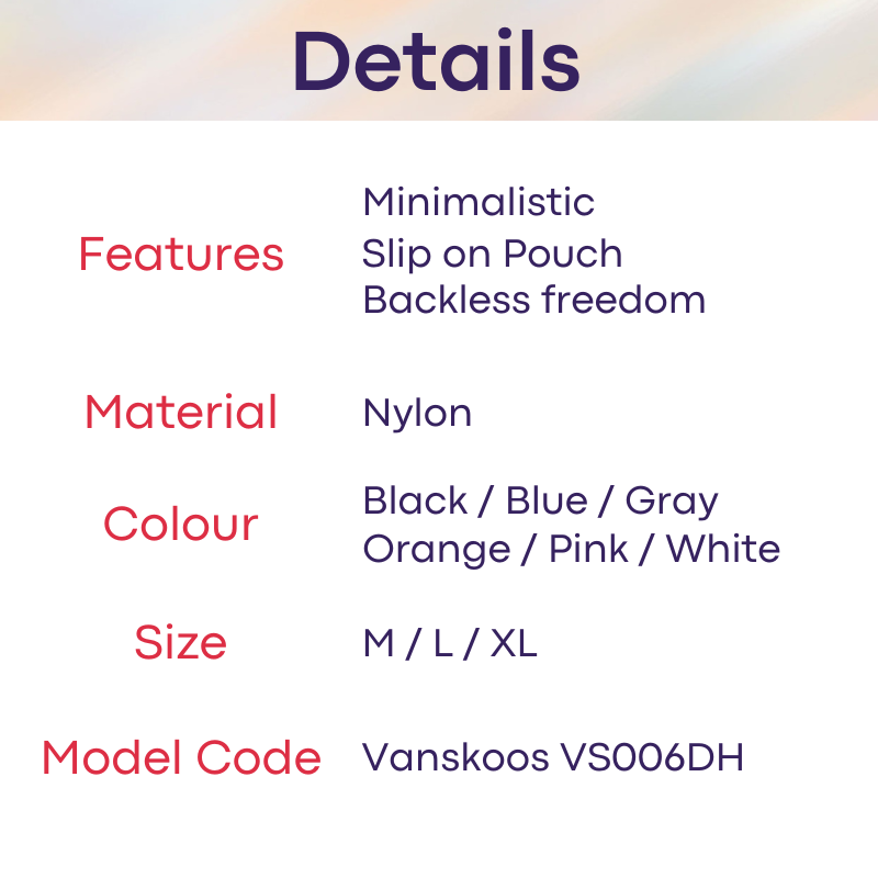Men's Strap : Slip-on Pouch Underwear (Vanskoos VS006DH)