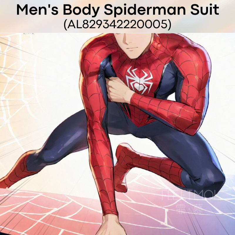 Men's Lifestyle : Spiderman Body Suit (without Headgear) with Front and Rear Zip (AL829342220005)