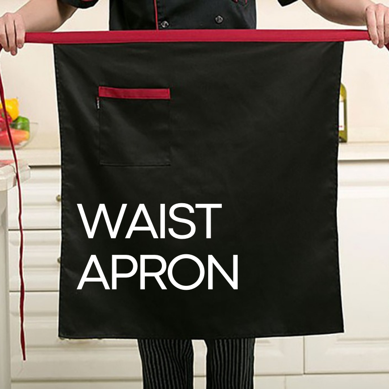 Lifestyle : Kitchen Waist Apron with Front Pocket (HZO01)