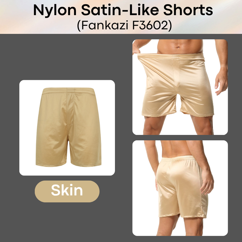 Lifestyle: Men's Nylon Satin-Like Shorts (F3602)