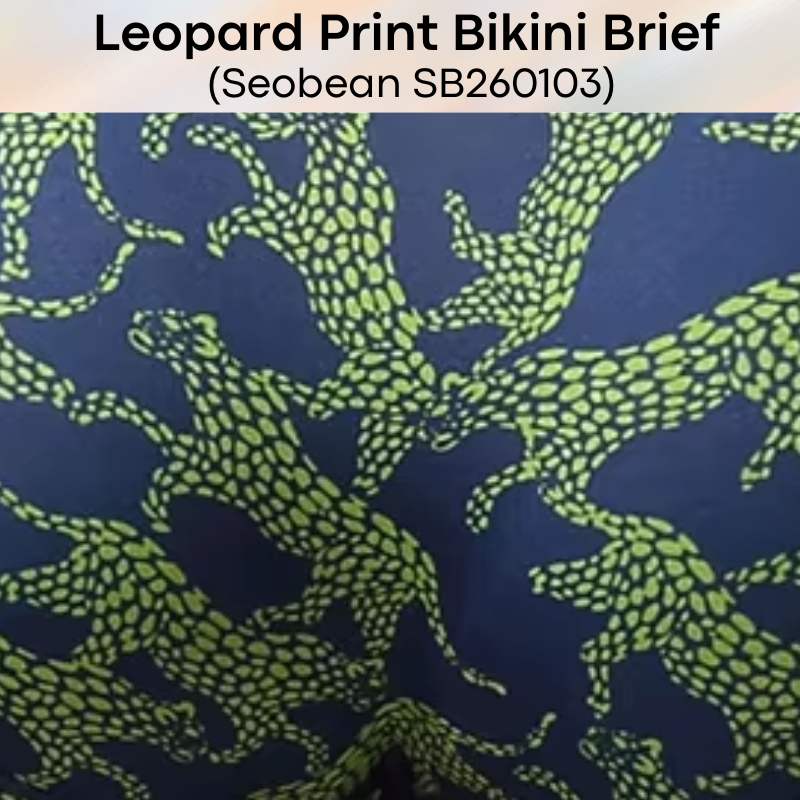 Men's Brief: Leopard Print Low Rise Bikini Brief (SB260103)