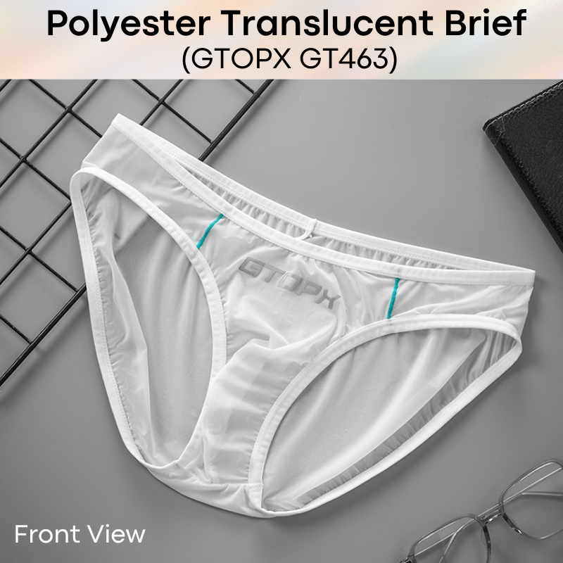 Men's Brief : Polyester Ice Silk Translucent Brief (GTOPX GT463)