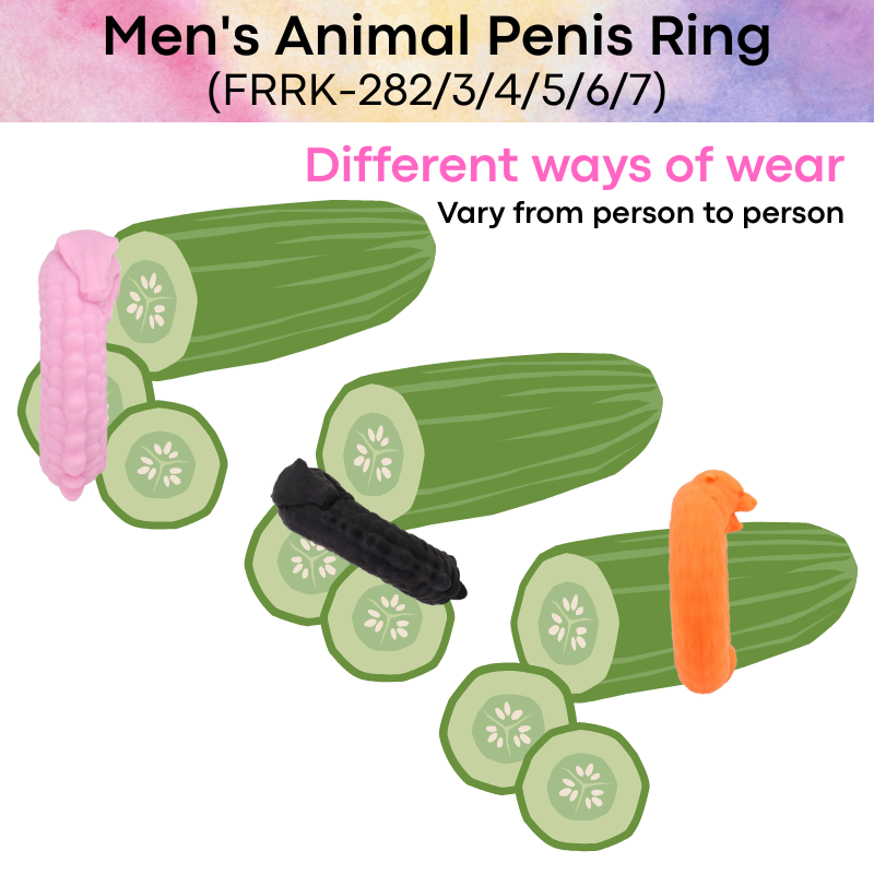 Men's Adult Toy: Liquid Silicone Rubber Animal Series Penis Ring (FRRK282/3/4/5/6/7)