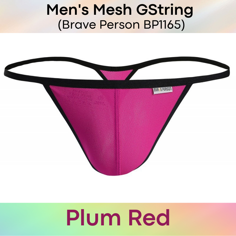 Men's GString : Mesh GString Underwear (Brave Person BP1165)