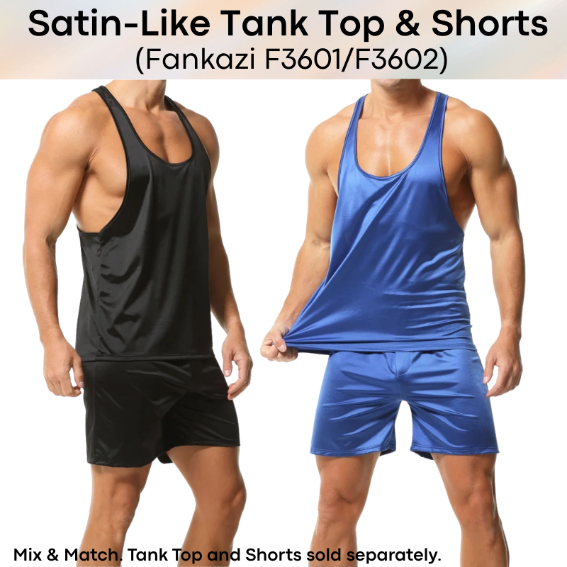 Lifestyle: Men's Nylon Satin-Like Shorts (F3602)