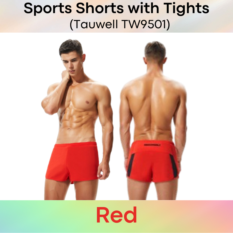 Men's Shorts: Training Sports Shorts with Inner Tights (TW9501)