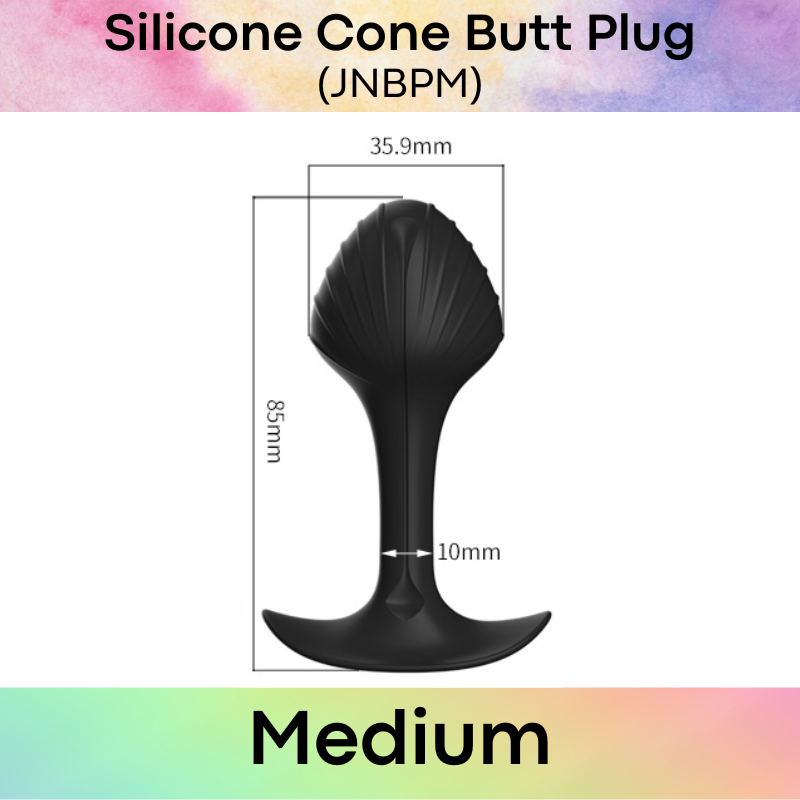 Adult Toy: Silicone Cone Head Butt Plug (JNBPM)