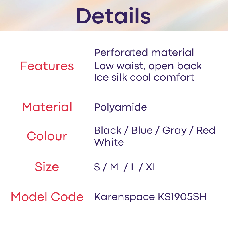 Men's Brief : Perforated Open Back Underwear (KS1905SH)
